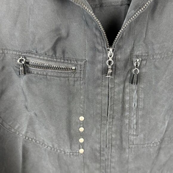 Jamie Sadock | Silk Athletic Golf Active Full Zip Up Jacket Large *flaw - Picture 2 of 8